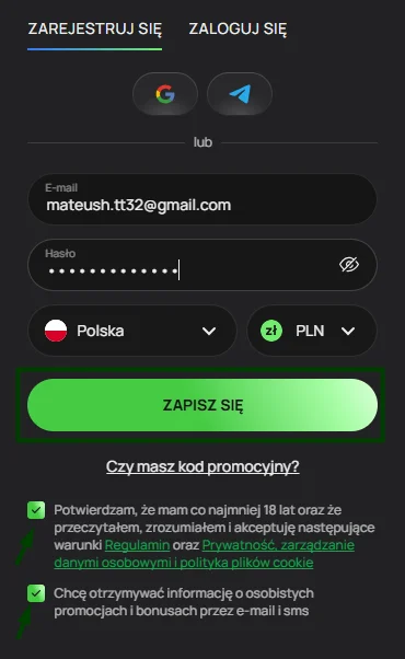 fast registration process